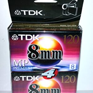 TDK Premium Grade 8mm Video Tape (4-Pack) (Discontinued by Manufacturer)