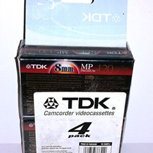 TDK Premium Grade 8mm Video Tape (4-Pack) (Discontinued by Manufacturer)