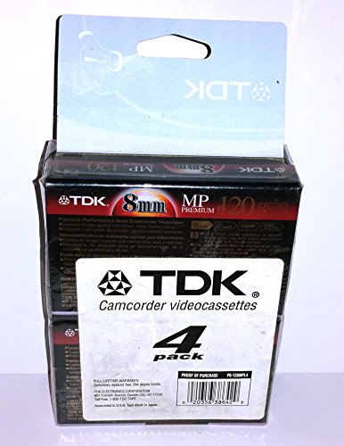 TDK Premium Grade 8mm Video Tape (4-Pack) (Discontinued by Manufacturer)