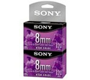 sony camcorder cassettes high grade 120 minute, 8mm (2-pack) (discontinued by manufacturer)