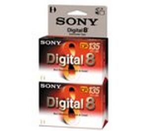 sony digital-8 camcorder cassettes 90 minute (2-pack) (discontinued by manufacturer)