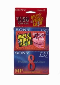 sony p6120mpr/2 standard-grade 8mm metal particle videocassette