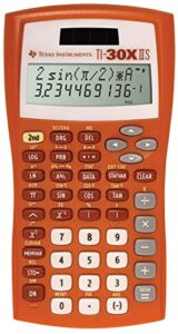 texas instruments ti-30x iis 2-line scientific calculator, orange
