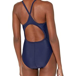 TYR Women's TYReco Solid Diamondback Swimsuit, Navy, 34