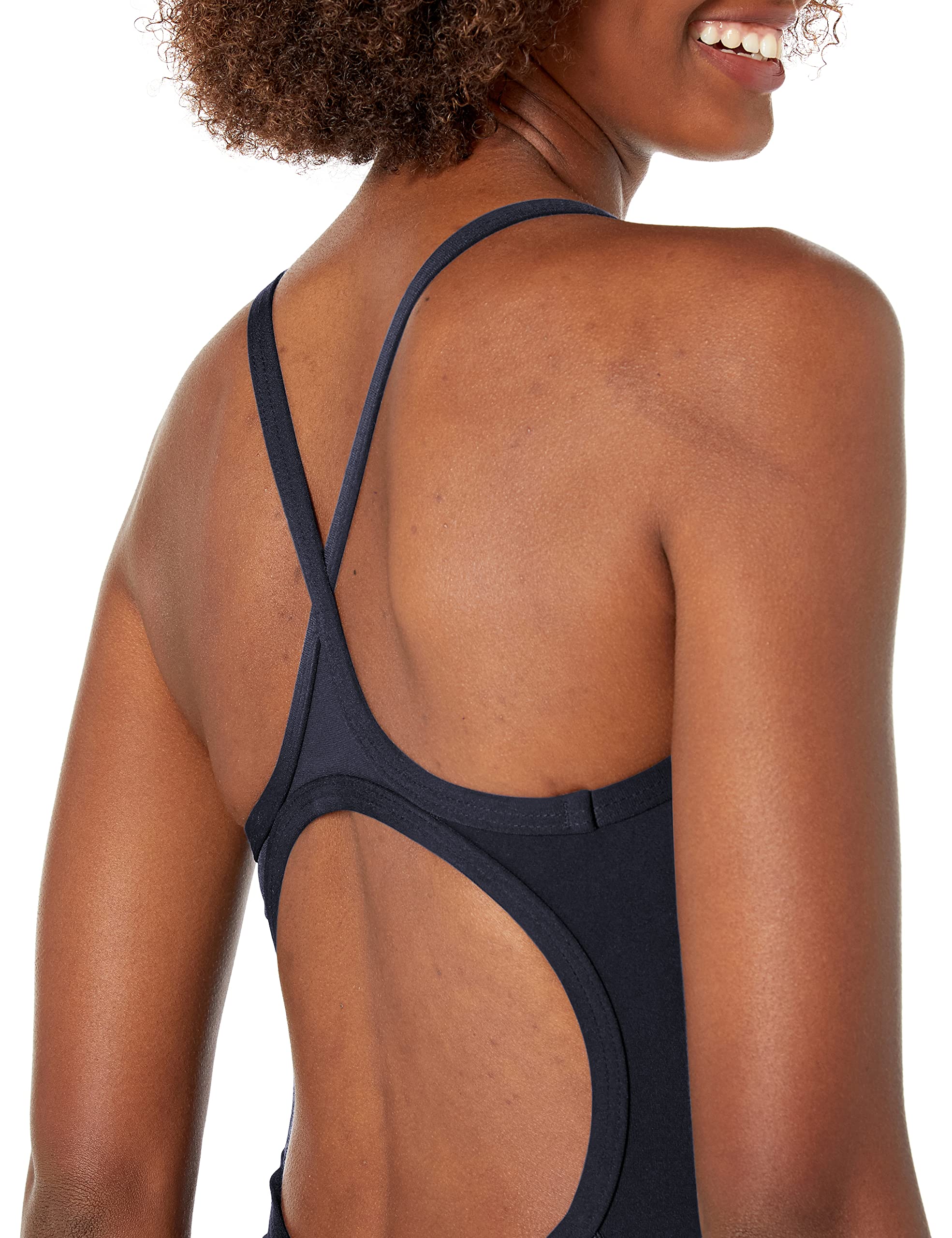 TYR Sport Women's Solid Durafast Diamondback Swim Suit,Black,38