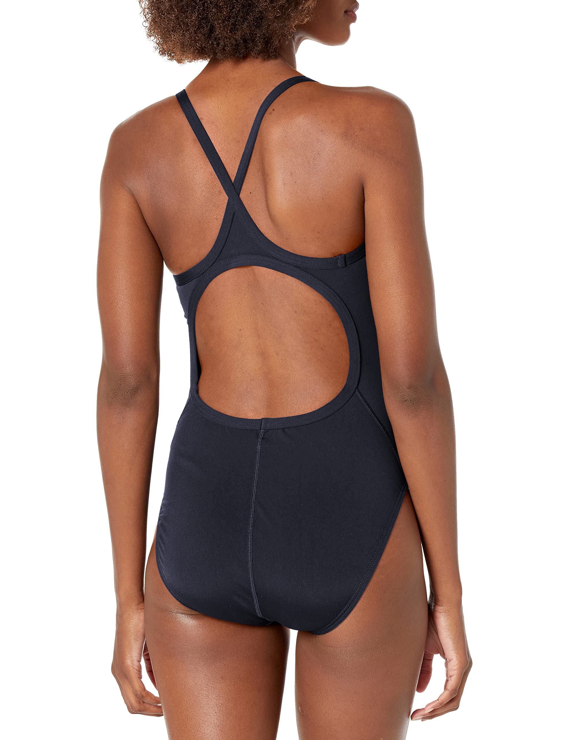 TYR Sport Women's Solid Durafast Diamondback Swim Suit,Black,38