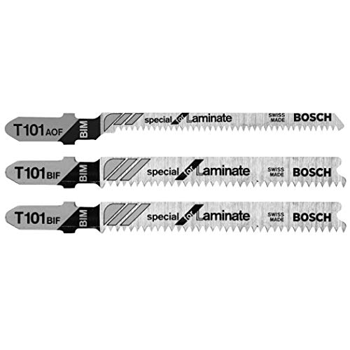 BOSCH T503 3-Piece Hardwood/Laminate Flooring T-Shank Jig Saw Blade Set