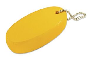lucky line soft key float with ball chain water sports, yellow (92801)