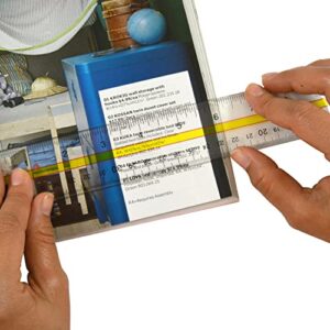 Westcott Acrylic Data Highlight Reading Ruler With Tinted Guide, 15" Clear