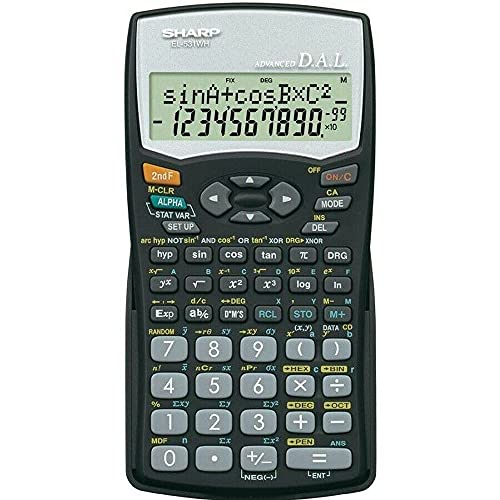Sharp EL-531WHBK Scientific Calculator