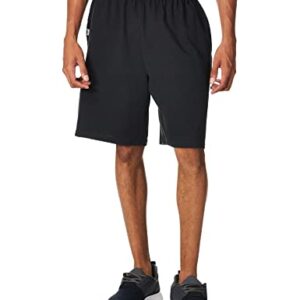 Russell Athletic mens Cotton & Jogger With Pockets Short, Basic Cotton - Black, X-Large US