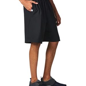 Russell Athletic mens Cotton & Jogger With Pockets Short, Basic Cotton - Black, X-Large US