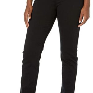 Gloria Vanderbilt Women's Amanda Classic High Rise Tapered Jean, Black, 6