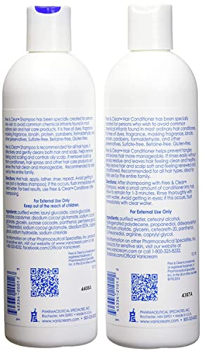 Vanicream Set, includes Shampoo-12 Oz and Conditioner-12 Oz - One each