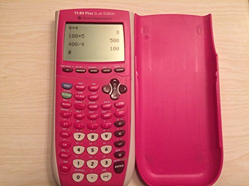 Texas Instrument 84 Plus Silver Edition graphing Calculator (Full Pink in color) (Packaging may vary)