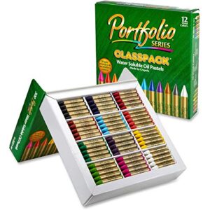 crayola oil pastels classpack, school supplies, water soluble, 12 assorted colors, 300count
