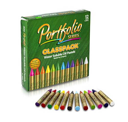 Crayola Oil Pastels Classpack, School Supplies, Water Soluble, 12 Assorted Colors, 300Count