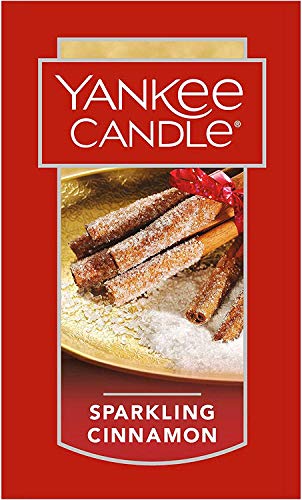 Yankee Candle Sparkling Cinnamon Scented, Classic 22oz Large Jar Single Wick Candle, Over 110 Hours of Burn Time