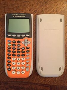 texas instruments ti-84 plus silver edition graphing calculator (orange)