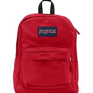 JanSport SuperBreak One Backpack, Red Tape - Durable, Lightweight Bag with 1 Main Compartment, Front Utility Pocket with Built-in Organizer - Premium Backpack