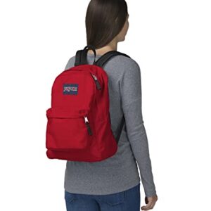 JanSport SuperBreak One Backpack, Red Tape - Durable, Lightweight Bag with 1 Main Compartment, Front Utility Pocket with Built-in Organizer - Premium Backpack