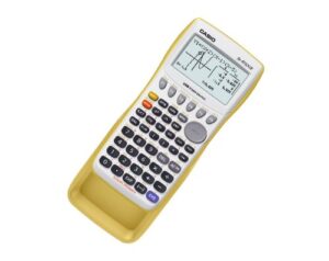 casio fx-9750gii graphing calculator, yellow