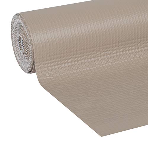 Duck Brand 1211084 Smooth Top Easy Liner Non-Adhesive Shelf Liner, 12-Inch x 10-Feet, Taupe