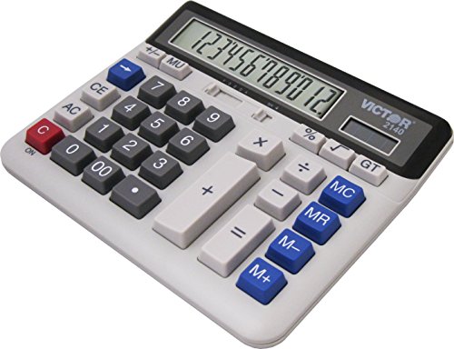 Victor 2140 Desktop Business Calculator, 12-Digit LCD