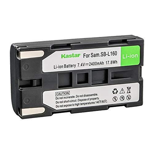 Kastar Camcorder Battery Replacement for Samsung SB-L110A SB-L160 SB-L320 and Samsung SC-L Series SC-W Series VM-A Series VM-B Series VM-C Series VP-L Series VP-M Series VP-W Series Camcorder