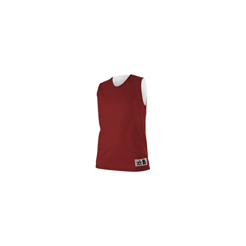 Alleson Athletic Women's Reversible Tank, Cardinal/White, Small