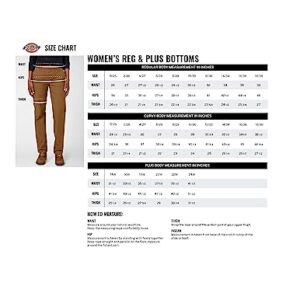 Dickies womens Relaxed Straight Stretch Twill pants, Black, 2 US