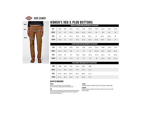 Dickies womens Relaxed Straight Stretch Twill pants, Black, 2 US