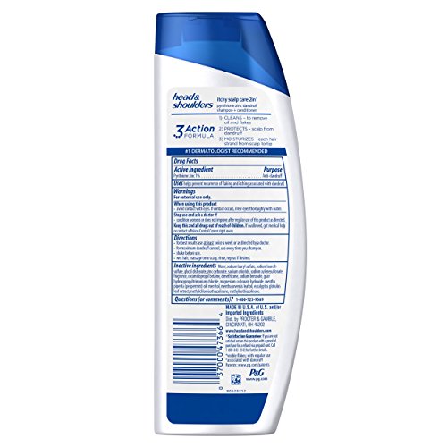 Head and Shoulders Itchy Scalp Care with Eucalyptus 2-in-1 Anti-Dandruff Shampoo + Conditioner 13.5 Fl Oz