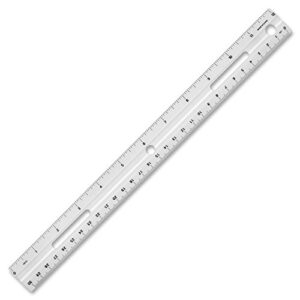 business source 12" plastic ruler (32365)