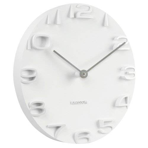 Present Time Karlsson On The Edge Wall Clock, White