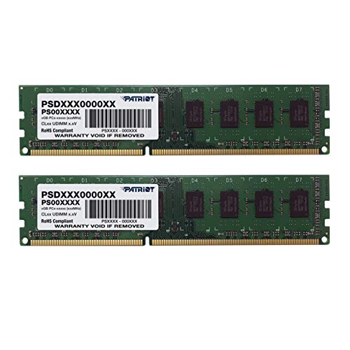 Patriot Signature DDR3 8 GB (2 x 4 GB) CL11 PC3-12800 (1600MHz) 240-Pin DDR3 Desktop Memory Kit PSD38G1600K