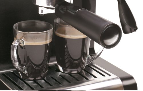 Capresso 116.04 Pump Espresso and Cappuccino Machine EC100, Black and Stainless, 46 oz