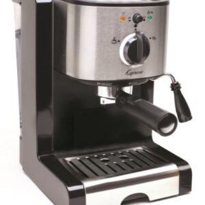 Capresso 116.04 Pump Espresso and Cappuccino Machine EC100, Black and Stainless, 46 oz