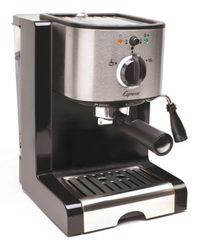 Capresso 116.04 Pump Espresso and Cappuccino Machine EC100, Black and Stainless, 46 oz