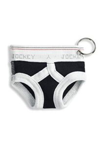 jockey women's accessories mini brief key chain, black, all