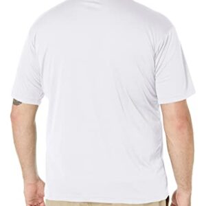 Columbia Men's Meeker Peak Short Sleeve Crew, White, Large