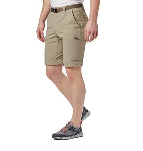 Columbia Men's Silver Ridge Convertible Pant, Breathable, UPF 50 Sun Protection, Tusk, 34x32