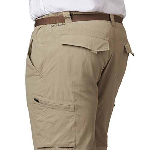 Columbia Men's Silver Ridge Convertible Pant, Breathable, UPF 50 Sun Protection, Tusk, 34x32