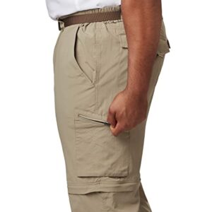 Columbia Men's Silver Ridge Convertible Pant, Breathable, UPF 50 Sun Protection, Tusk, 34x32