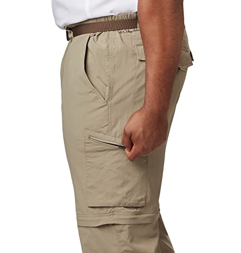 Columbia Men's Silver Ridge Convertible Pant, Breathable, UPF 50 Sun Protection, Tusk, 34x32