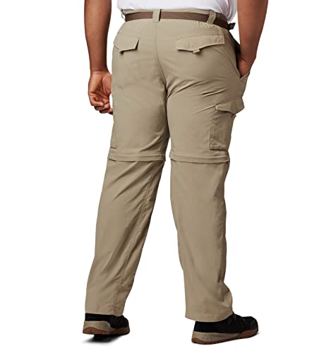 Columbia Men's Silver Ridge Convertible Pant, Breathable, UPF 50 Sun Protection, Tusk, 34x32