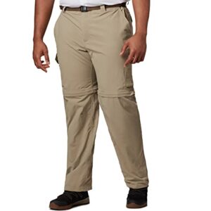 Columbia Men's Silver Ridge Convertible Pant, Breathable, UPF 50 Sun Protection, Tusk, 34x32