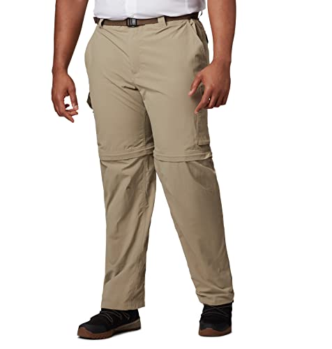 Columbia Men's Silver Ridge Convertible Pant, Breathable, UPF 50 Sun Protection, Tusk, 34x32