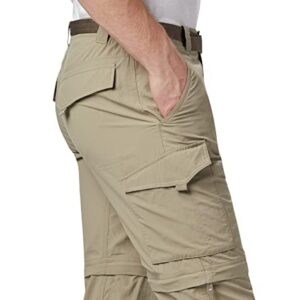 Columbia Men's Silver Ridge Convertible Pant, Breathable, UPF 50 Sun Protection, Tusk, 34x32