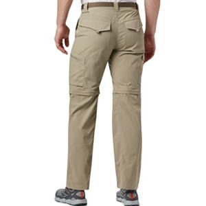 Columbia Men's Silver Ridge Convertible Pant, Breathable, UPF 50 Sun Protection, Tusk, 34x32